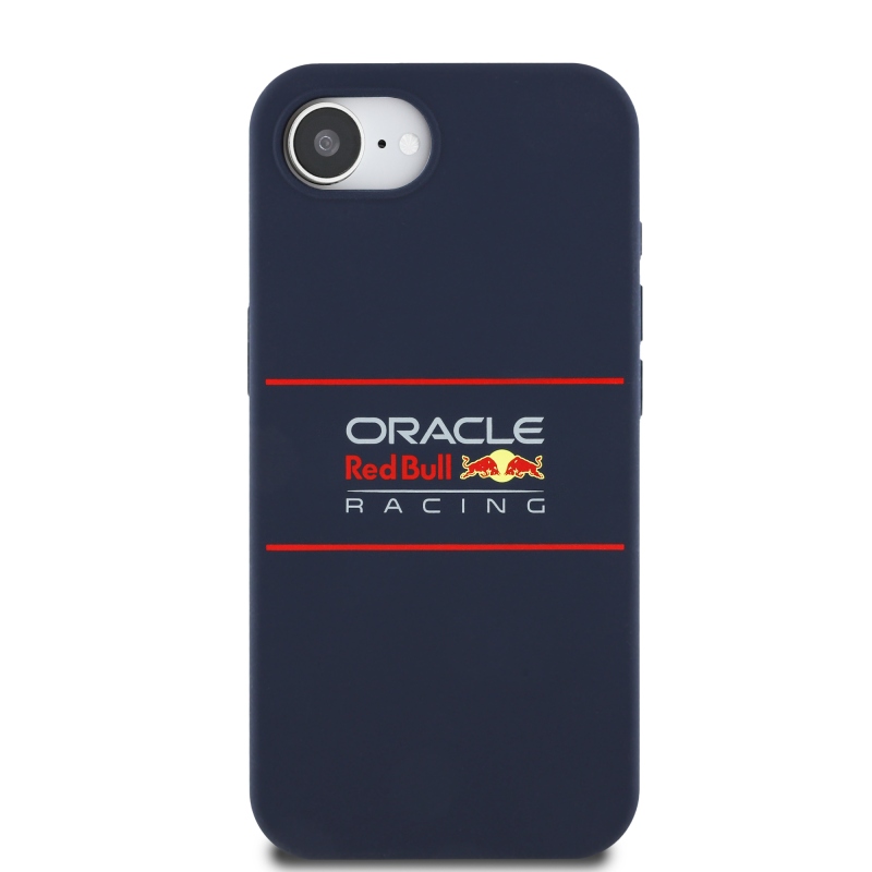 Red Bull Silicone Horizontal Logo MagSafe Zadní Kryt pro iPhone 16e Navy