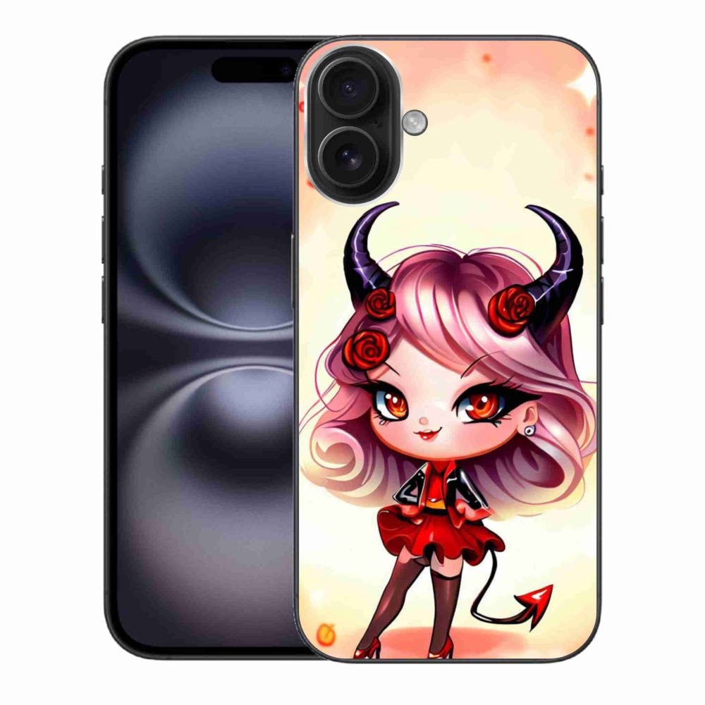 Gelový kryt mmCase na iPhone 16 Plus - kreslená čertice
