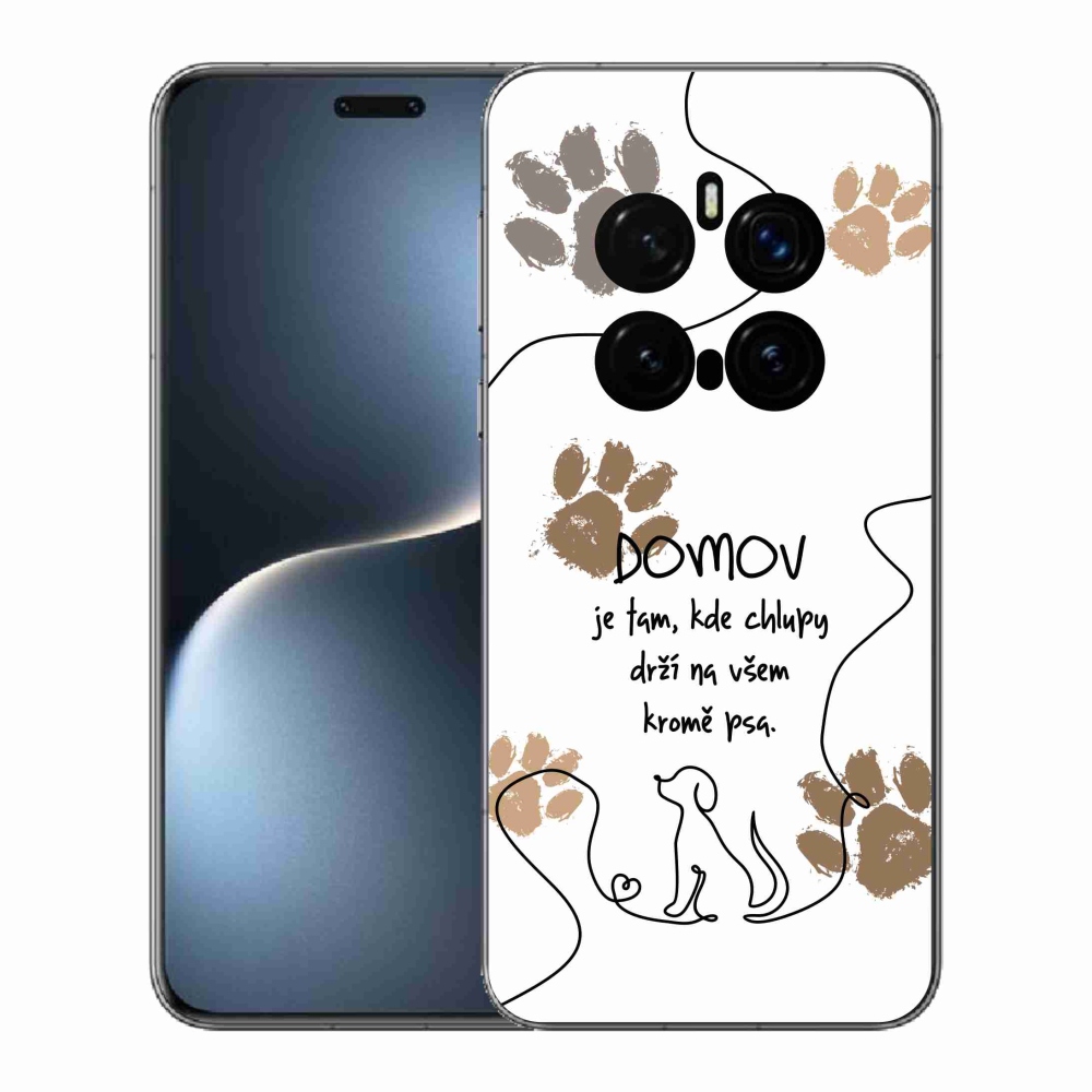 Gelový kryt mmCase na Honor Magic 7 Pro 5G - psí motiv bílé pozadí