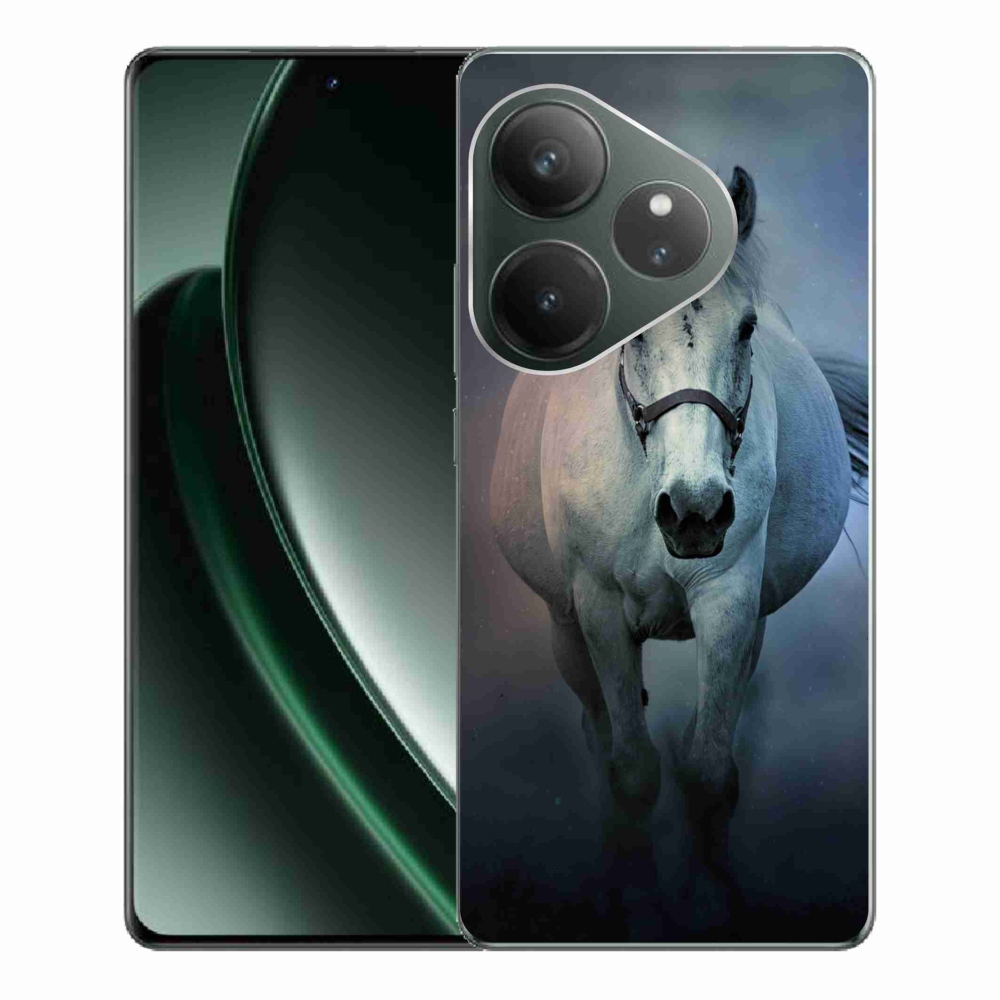 Gelový obal mmCase na Realme GT 6 5G/GT 6T 5G - běžící bílý kůň