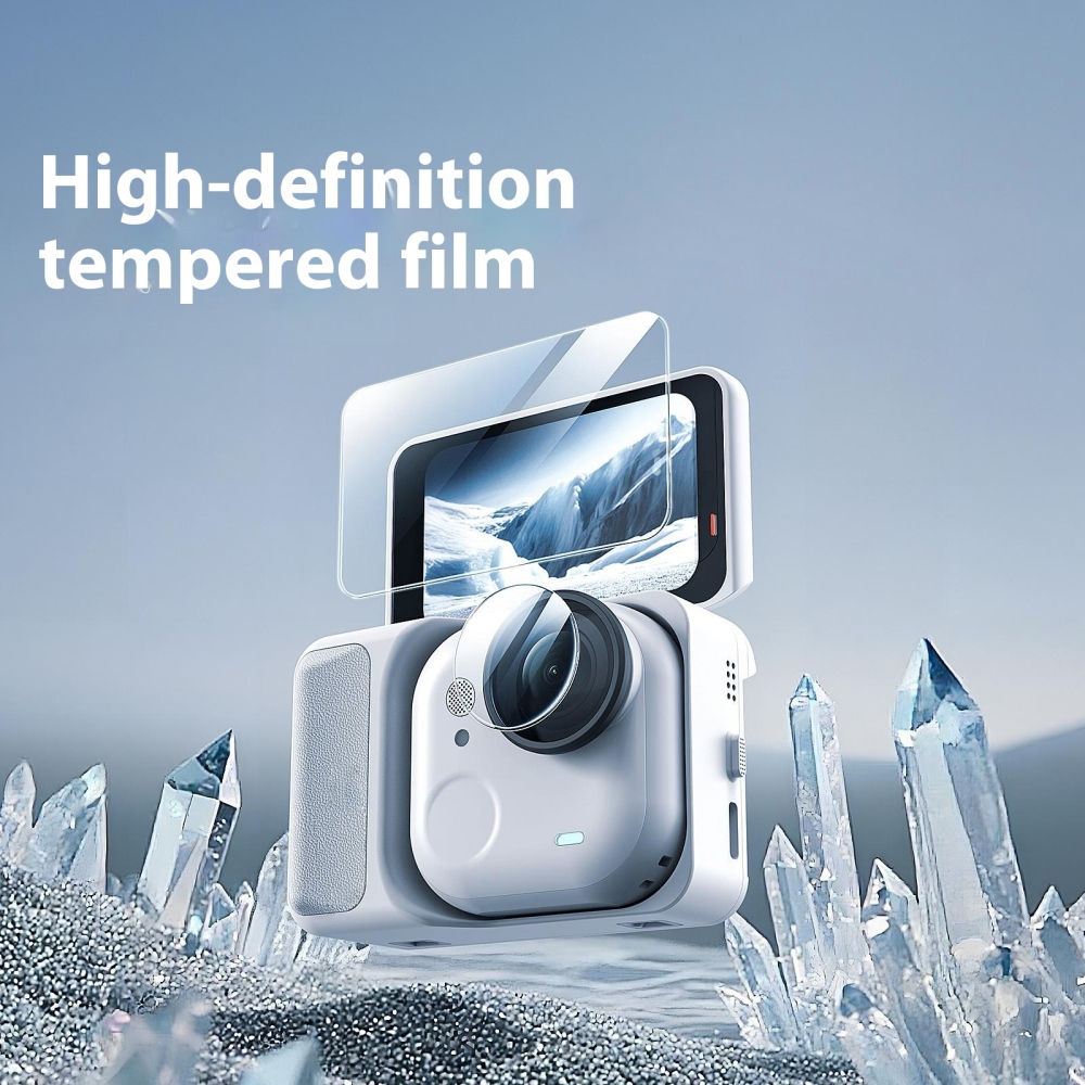 AMAGISN 9H tvrzené sklo na displej a objektiv pro Insta360 GO Ultra