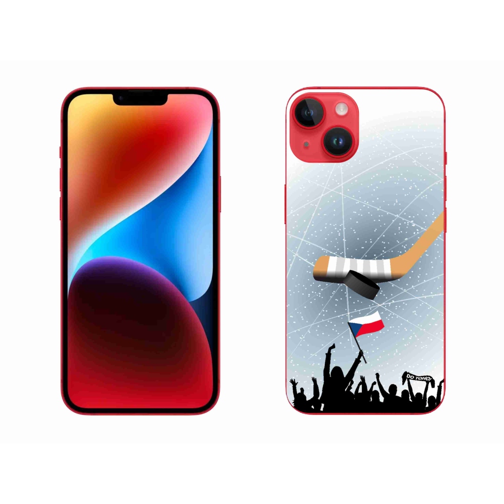 Gelový kryt mmCase na iPhone 14 Plus - fanoušci hokeje