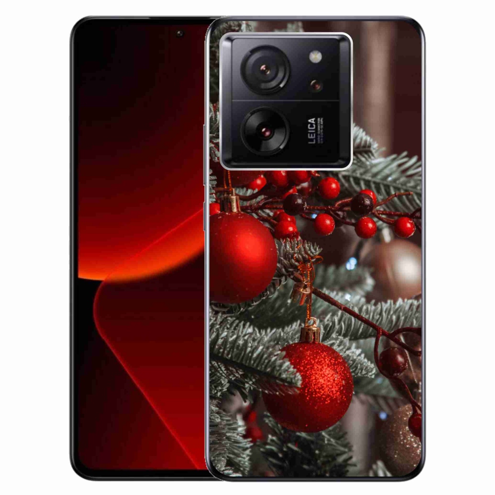 Gelový kryt mmCase na Xiaomi 13T/13T Pro - vánoční ozdoby 2