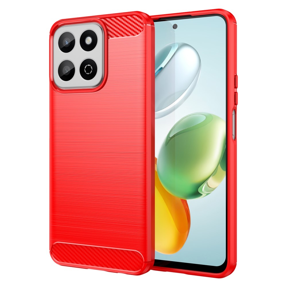 Carbon odolný gelový obal na Honor Smart 200 5G - červený
