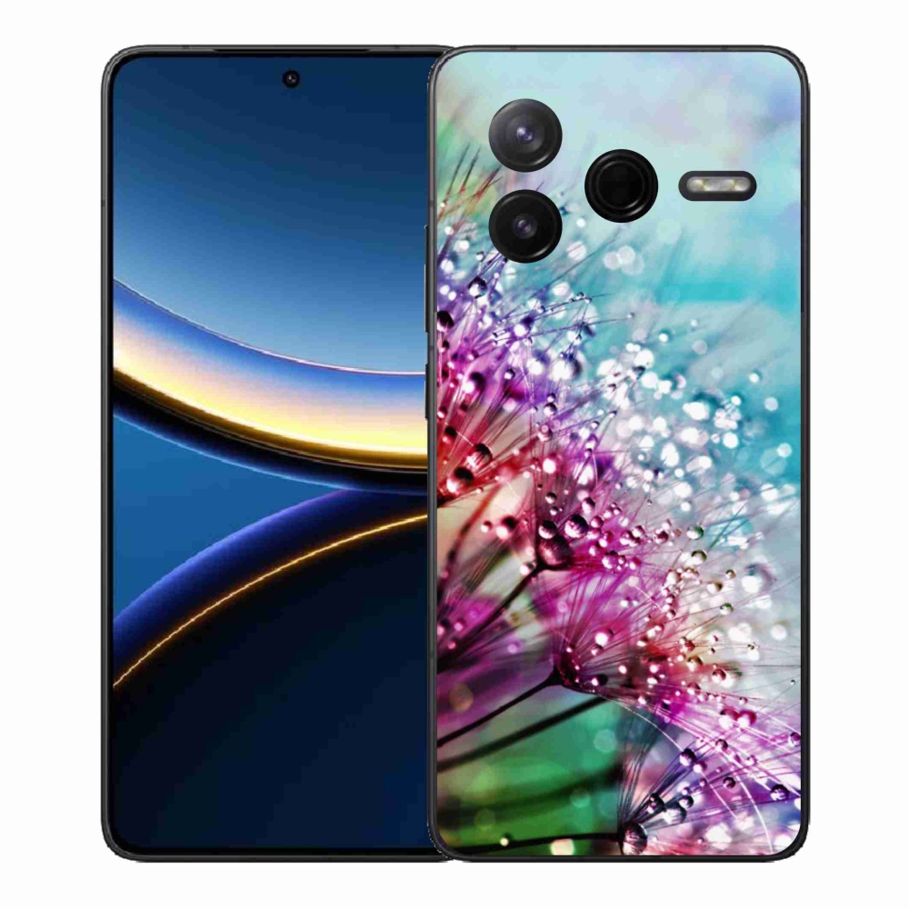 Gelový kryt mmCase na Xiaomi Poco F7 Pro - barevné květy