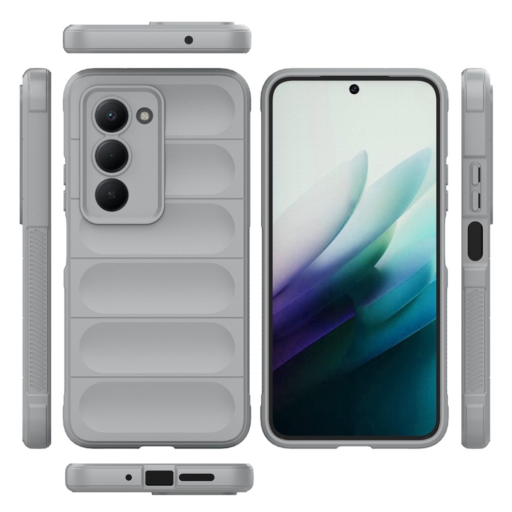 Rugg odolný gelový obal na Xiaomi Redmi 15 4G (171mm) - světlešedý