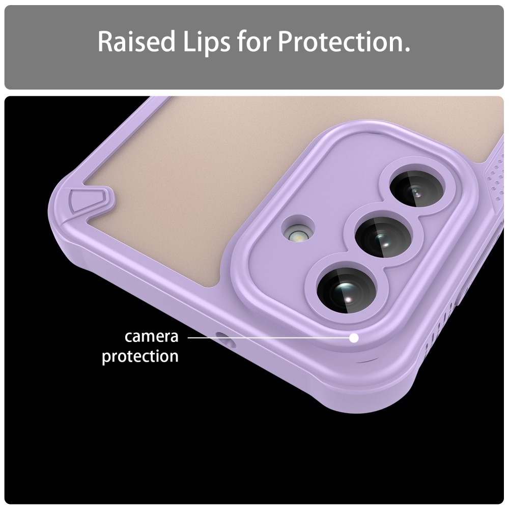 Frosted odolný kryt na Samsung Galaxy A26 5G - fialový