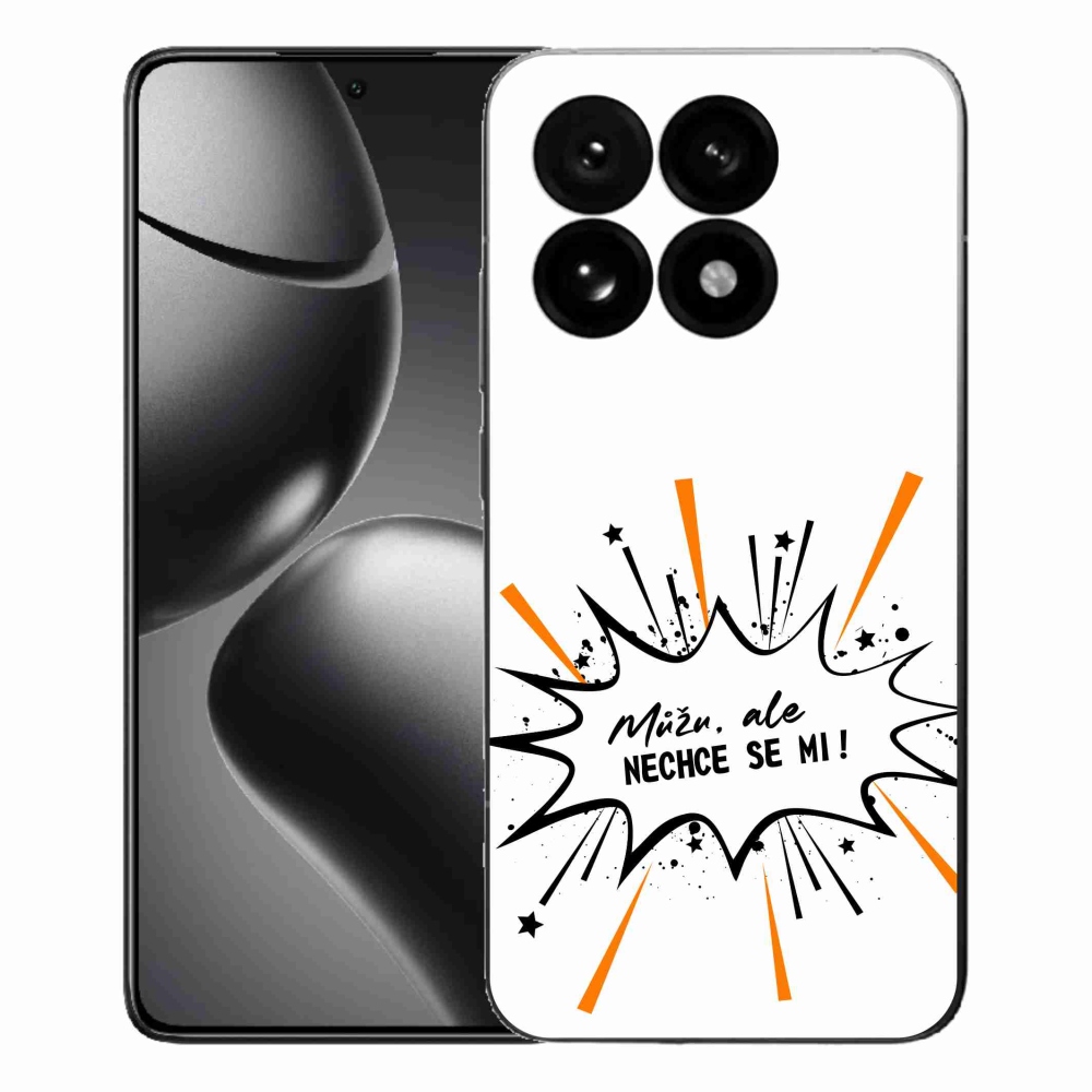 Gelový kryt mmCase na Xiaomi 15T - vtipný text 11 bílé pozadí
