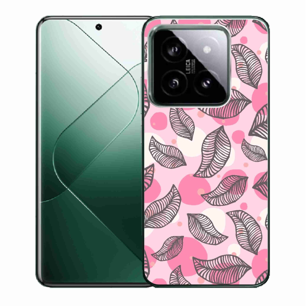 Gelový kryt mmCase na Xiaomi 14 - kreslené padající listy