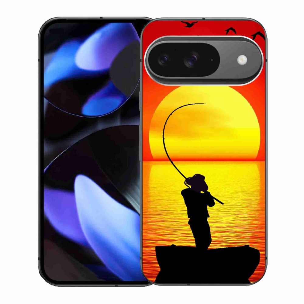 Gelový kryt mmCase na Google Pixel 9/9 Pro - rybaření