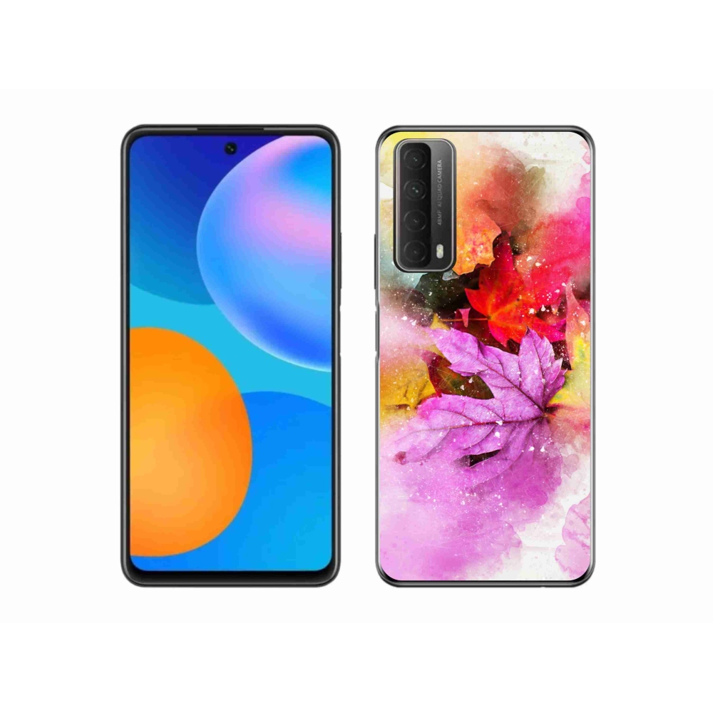 Gelový kryt mmCase na Huawei P Smart (2021) - barevné listy