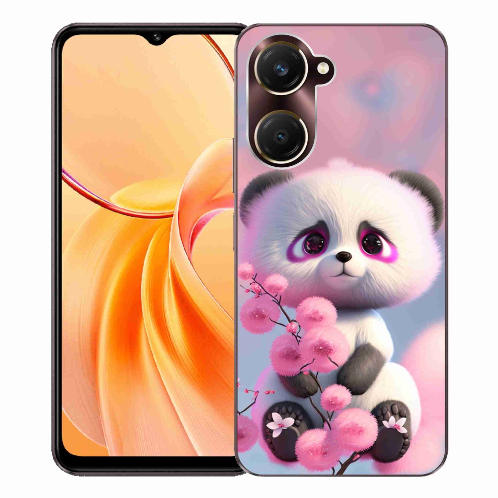 Gelový kryt mmCase na Vivo Y28s 5G - roztomilá panda 1