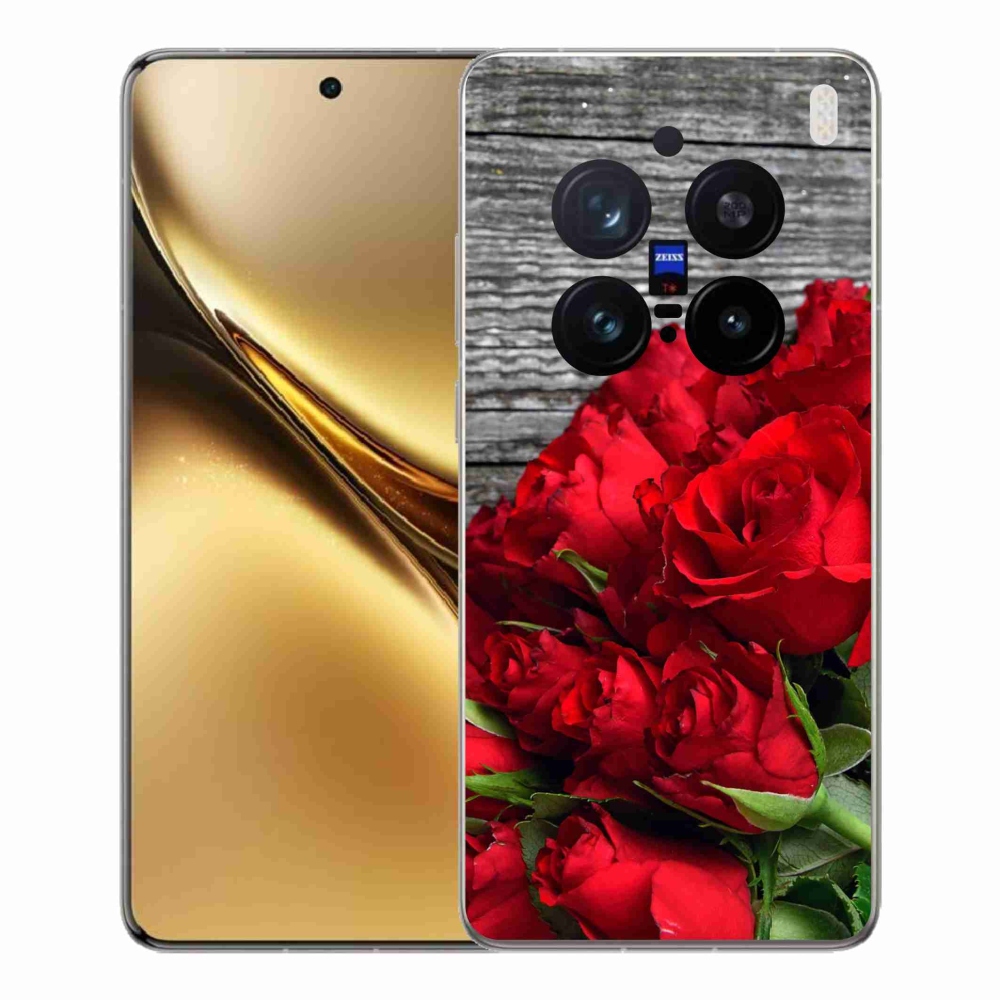 Gelový kryt mmCase na Vivo X200 Pro 5G - červené růže