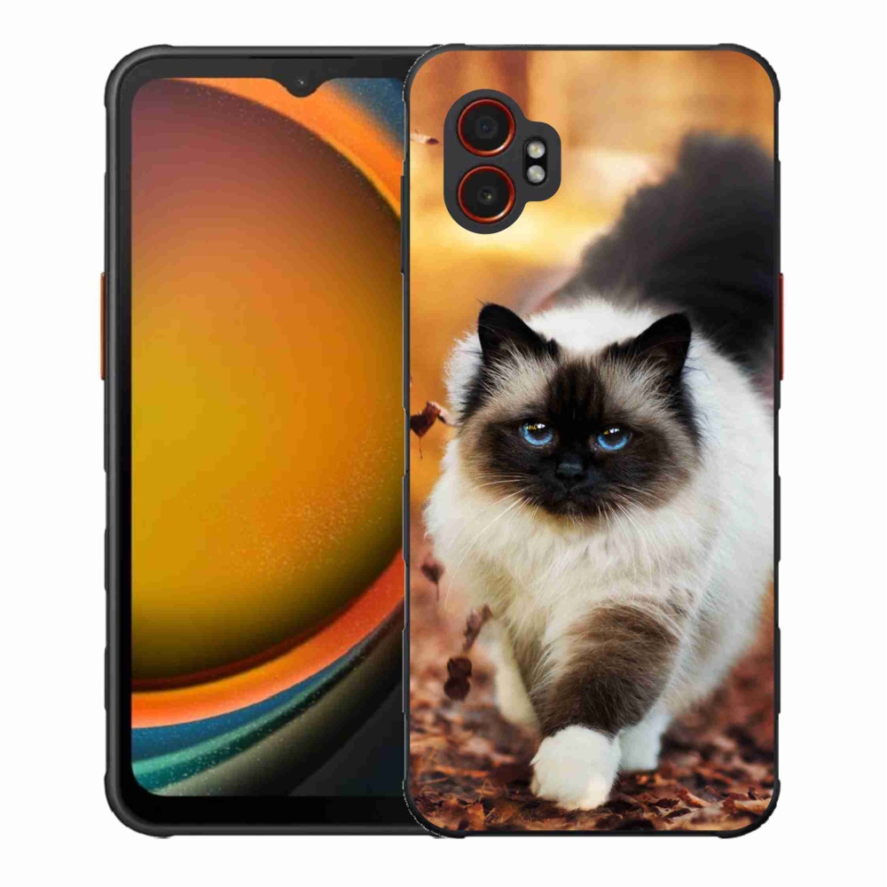 Gelový kryt mmCase na Samsung Galaxy Xcover 7 Pro - kočka
