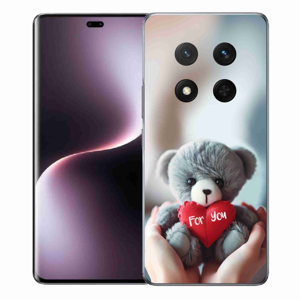 Gelový kryt mmCase na Honor Magic 7 Lite 5G - medvídek pro zamilované