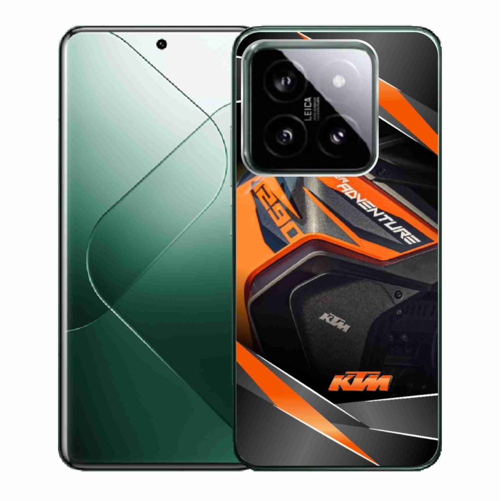 Gelový kryt mmCase na Xiaomi 14 - motorka ktm