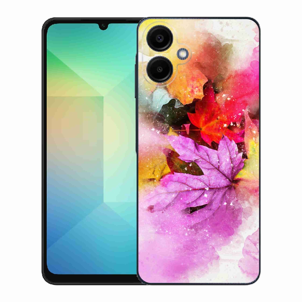 Gelový kryt mmCase na Samsung Galaxy A06 4G - barevné listy