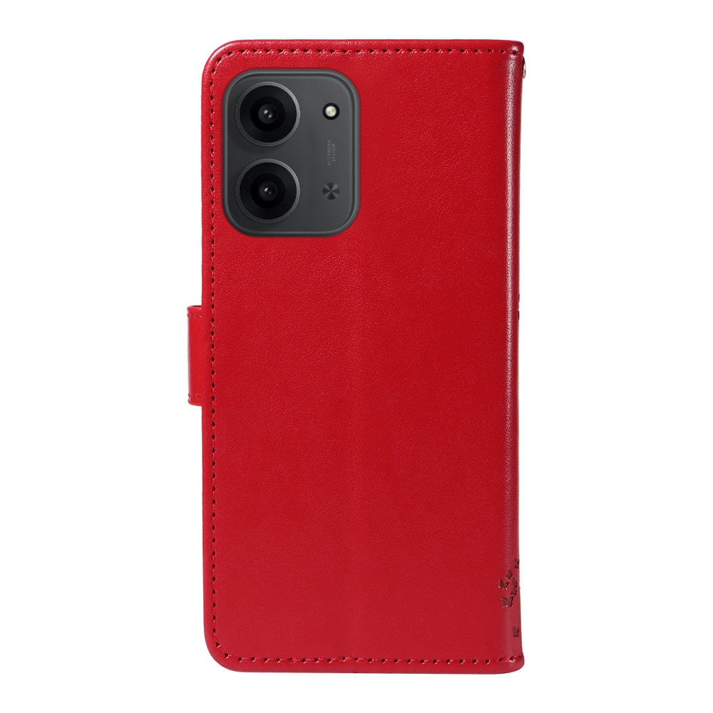 Trees knížkové pouzdro na Xiaomi Redmi 15C 4G/5G (173mm) - červené