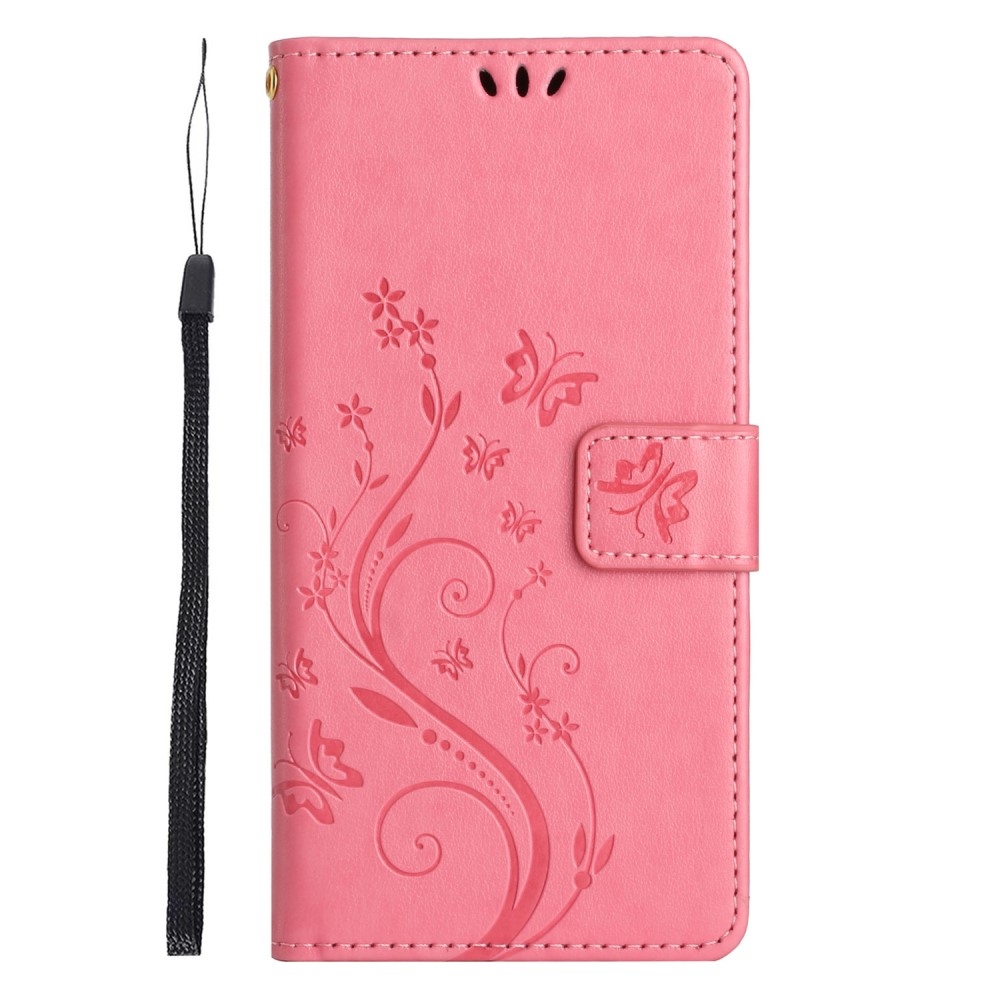 Flowers knížkové pouzdro na Xiaomi Redmi 14C/Poco C75 - růžové