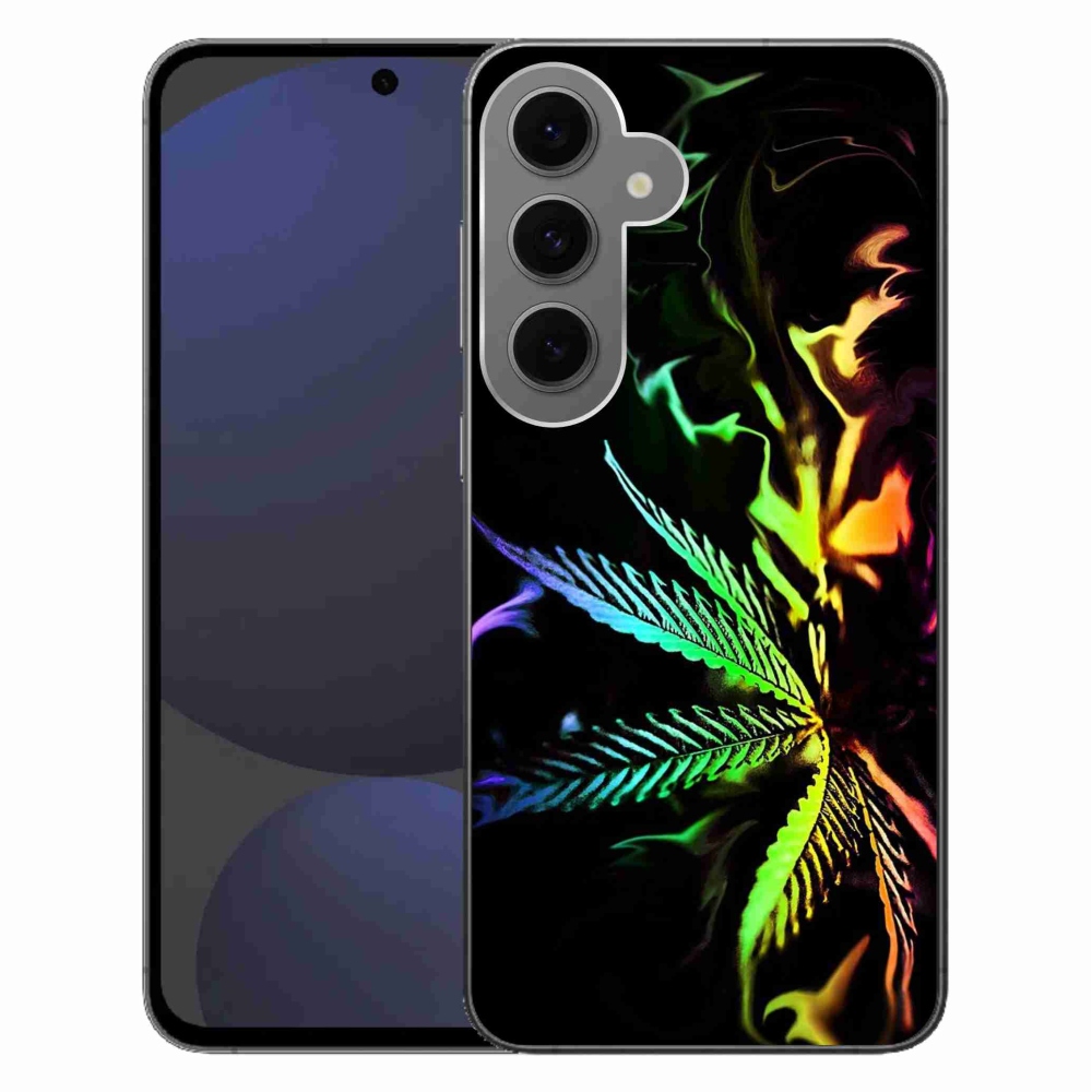 Gelový kryt mmCase na Samsung Galaxy S24 FE - konopí 2