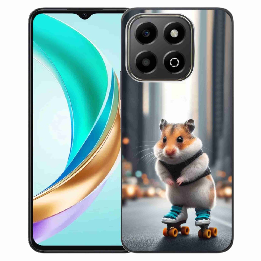 Gelový kryt mmCase na Honor X6b - křeček na bruslích