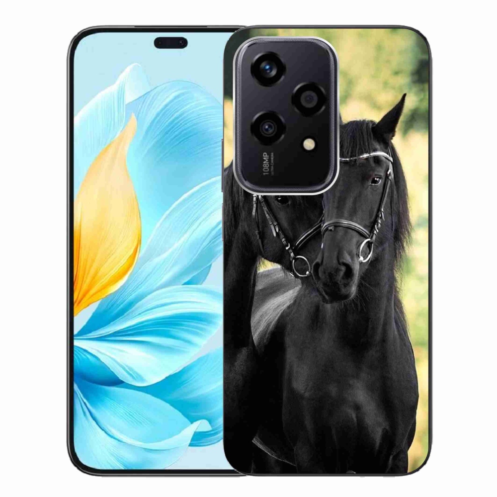 Gelový kryt mmCase na Honor 200 Lite 5G - dva černí koně