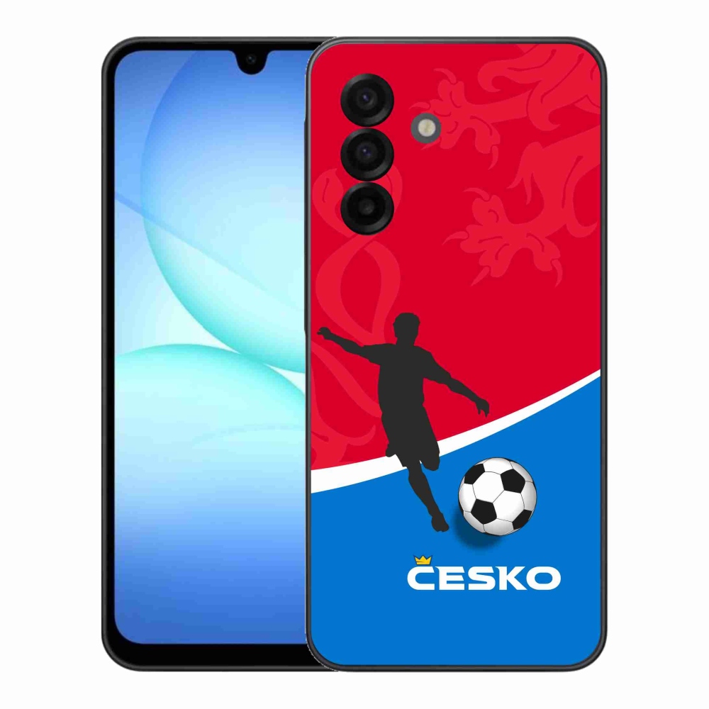 Gelový kryt mmCase na Samsung Galaxy A17 4G/5G - fotbal Česko