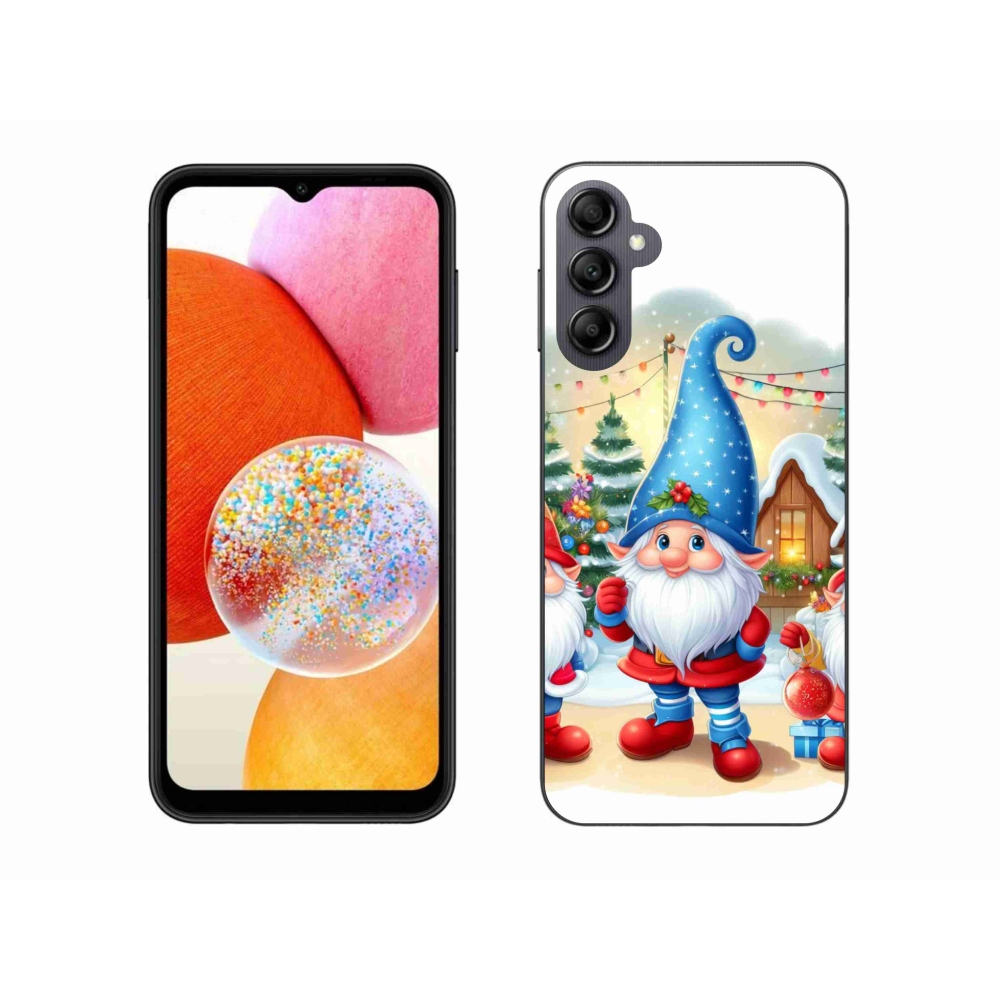 Gelový kryt mmCase na Samsung Galaxy A14 4G/5G - vánoční skřítci