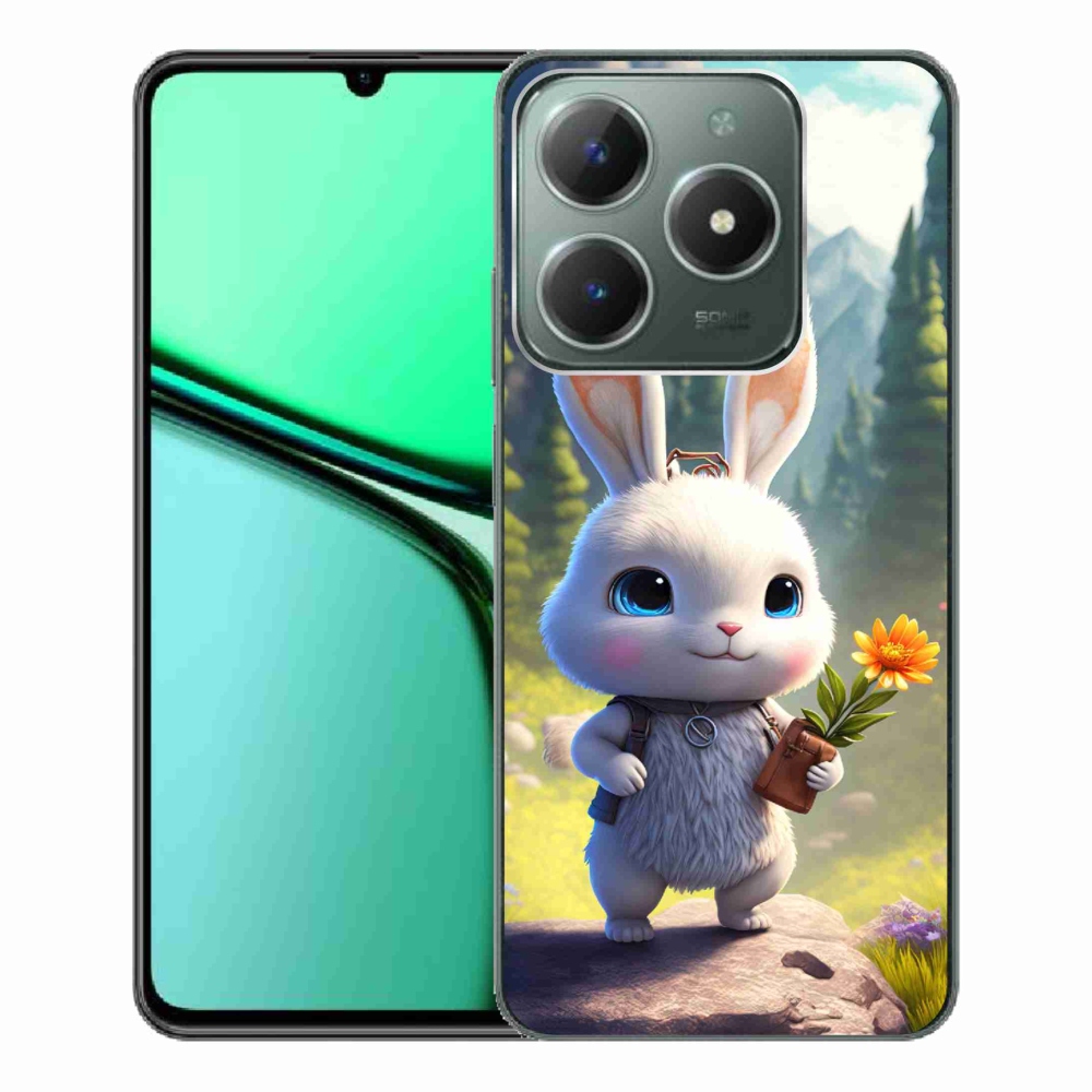 Gelový kryt mmCase na Realme C61 - roztomilý králíček