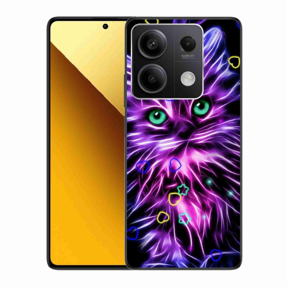 Gelový kryt mmCase na Xiaomi Redmi Note 13 5G - abstraktní kočka