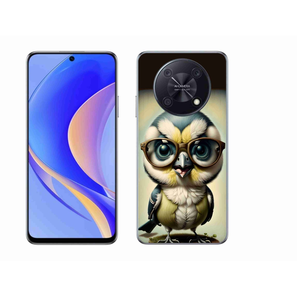 Gelový kryt mmCase na Huawei Nova Y90 - mládě s brýlemi