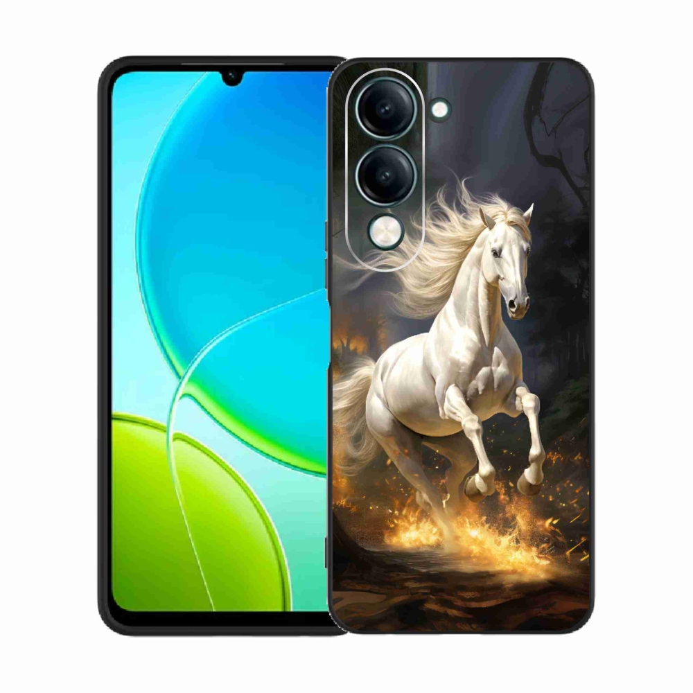 Gelový kryt mmCase na Vivo Y29s 5G - bílý kůň 2