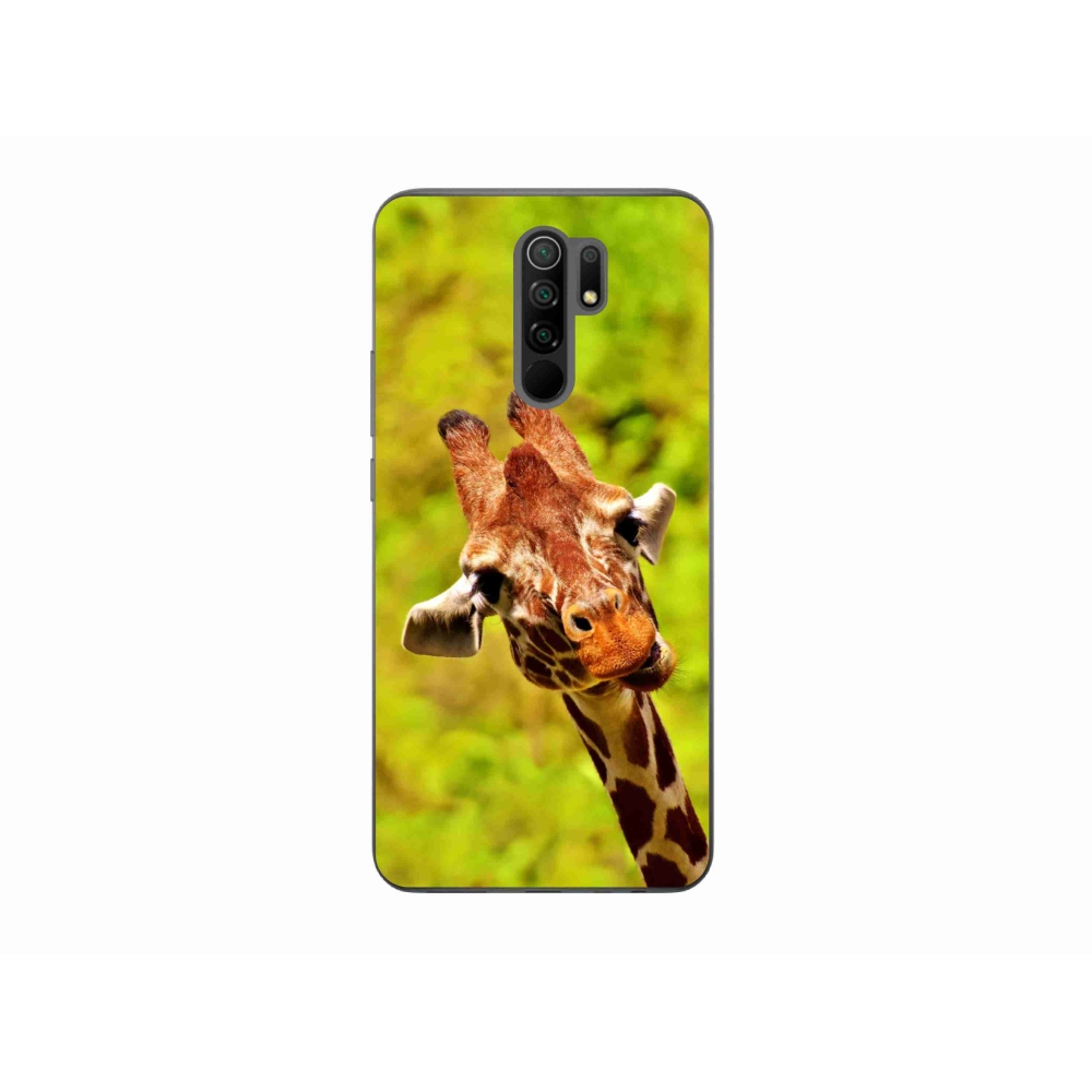 Gelový kryt mmCase na mobil Xiaomi Redmi 9 - žirafa