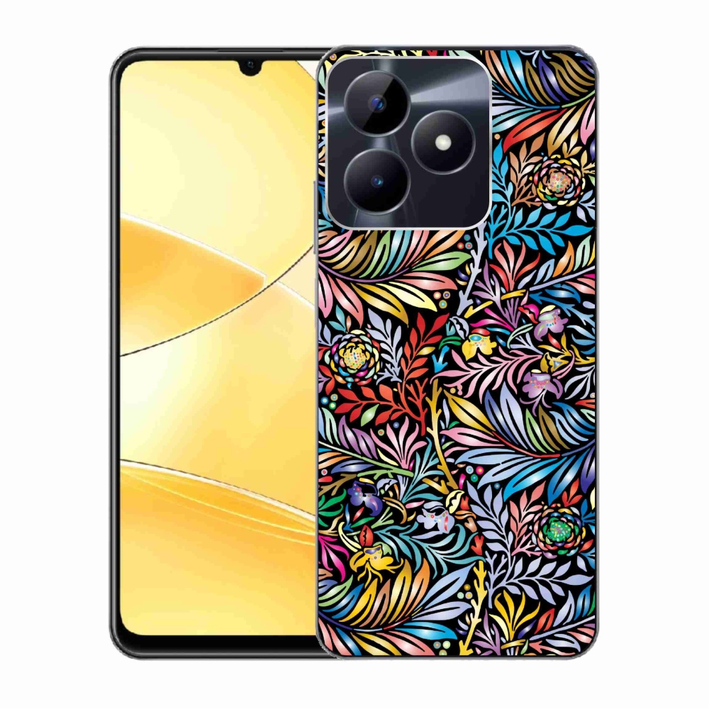 Gelový kryt mmCase na Realme C51/C53 - květiny 5