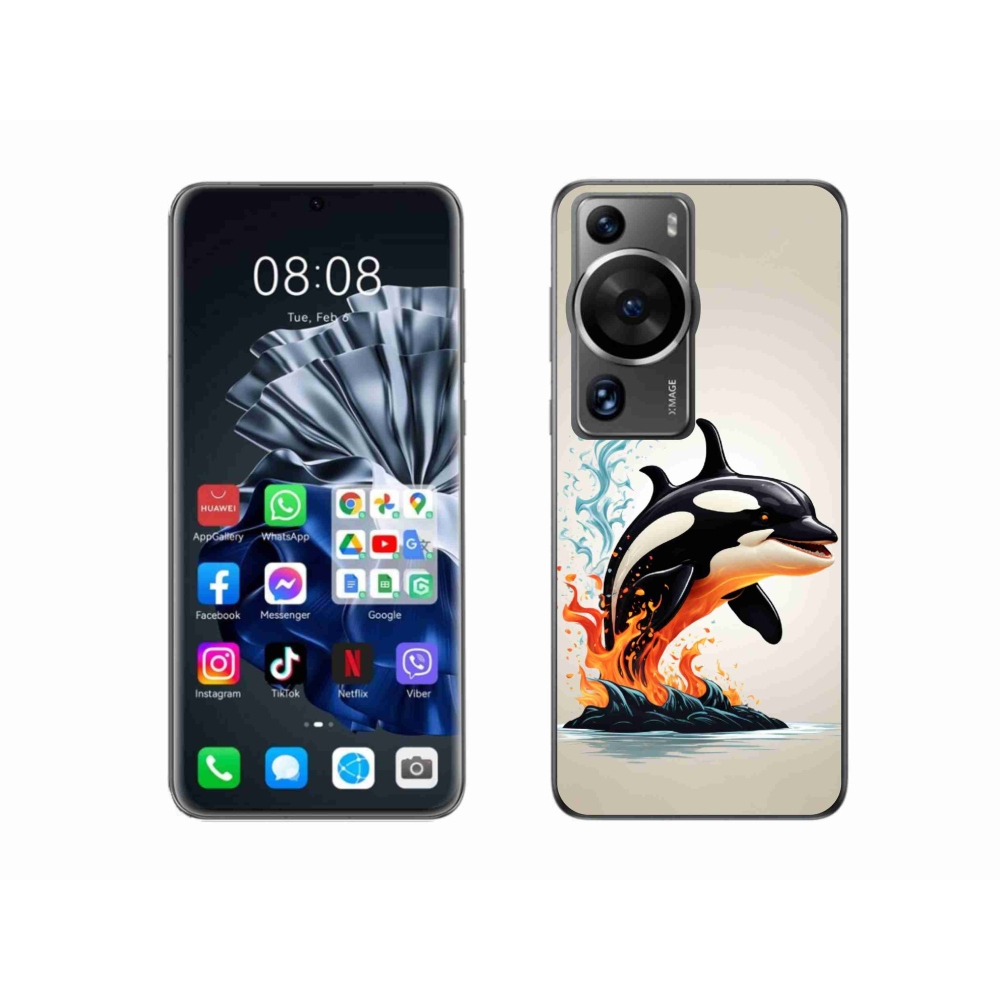 Gelový kryt mmCase na Huawei P60 Pro - kosatka