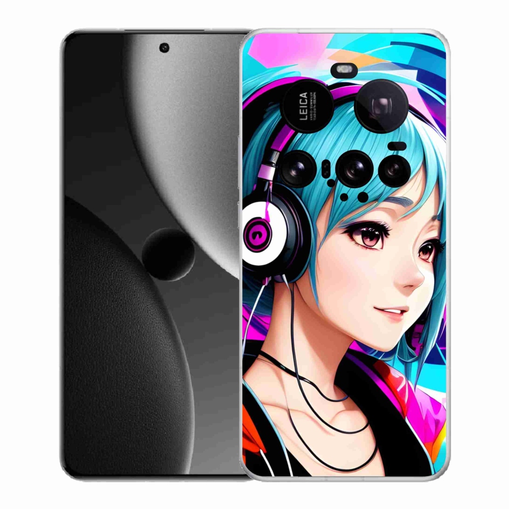 Gelový kryt mmCase na Xiaomi 15 Ultra - dívka se sluchátky