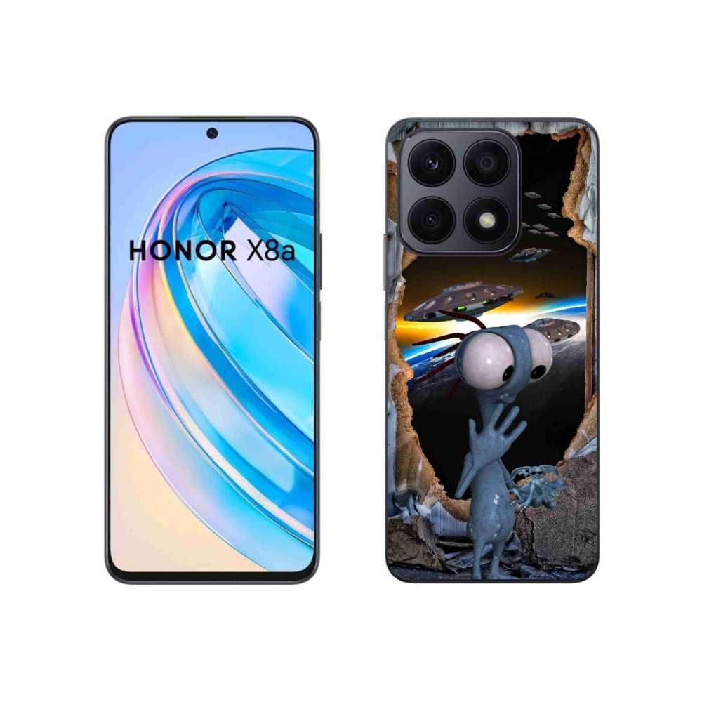 Gelový kryt mmCase na Honor X8a - mimozemšťan