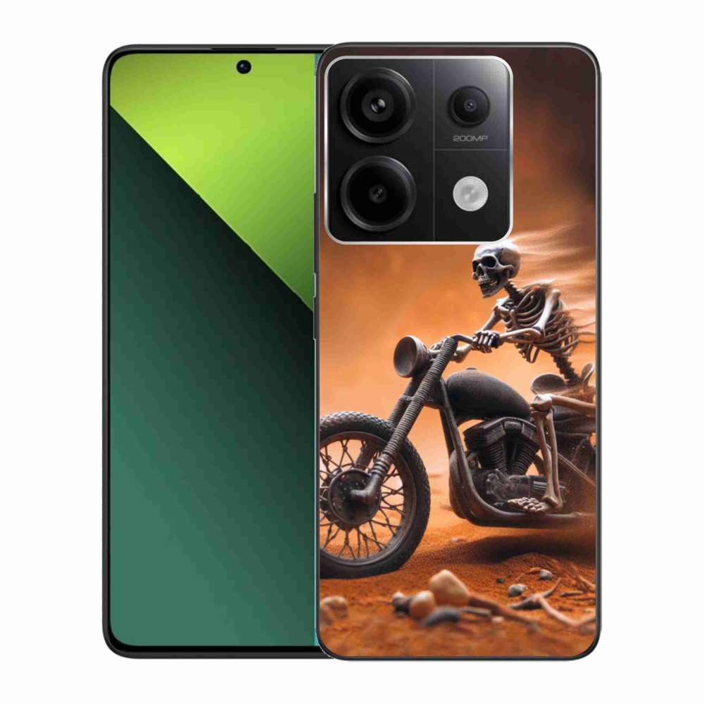 Gelový kryt mmCase na Xiaomi Redmi Note 13 Pro 5G/Poco X6 5G - kostra na motorce
