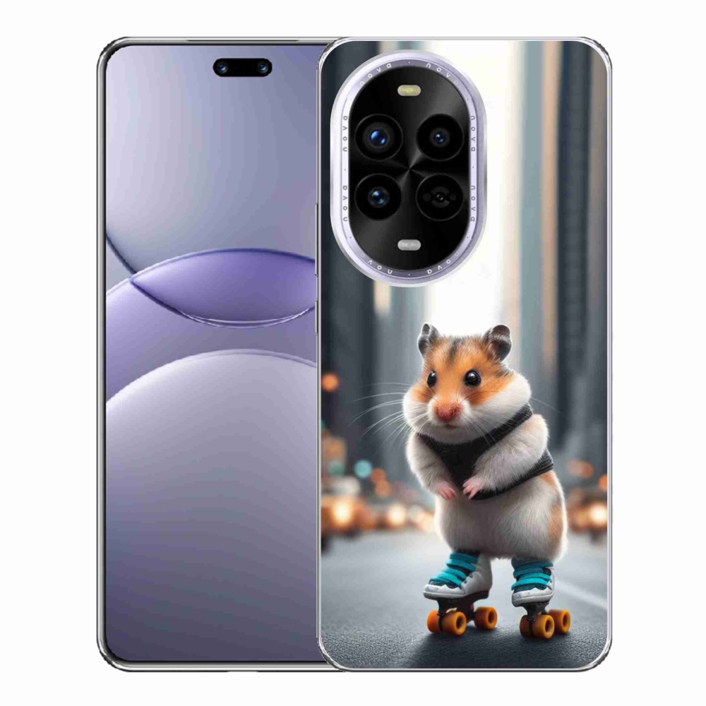 Gelový kryt mmCase na Huawei Nova 13 Pro 5G - křeček na bruslích