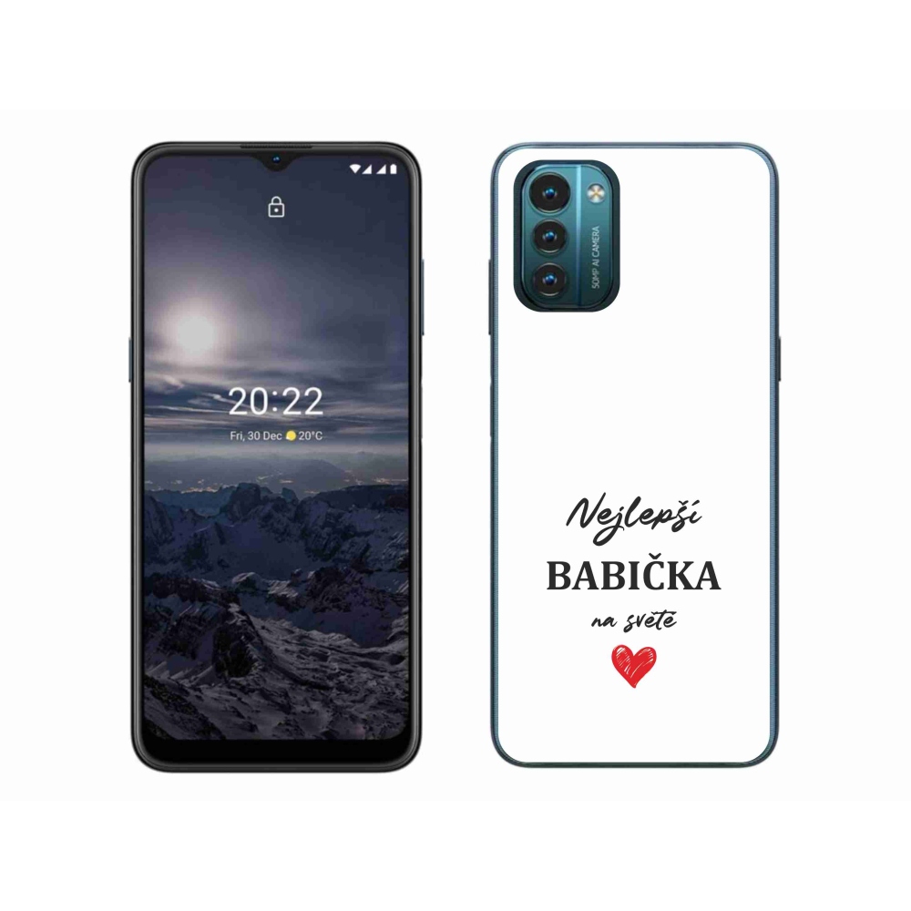 Gelový kryt mmCase na Nokia G11/G21 - nejlepší babička 1 bílé pozadí