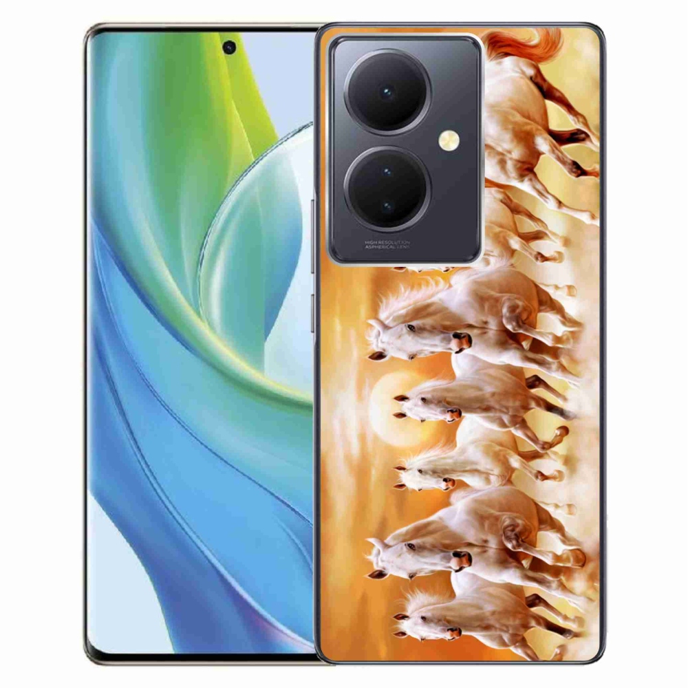 Gelový obal mmCase na Vivo V29 Lite 5G - koně 2