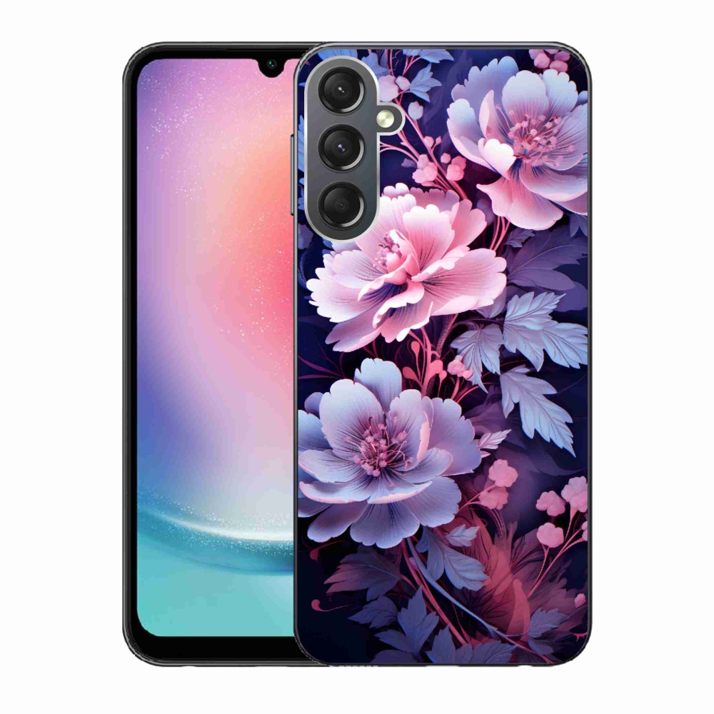 Gelový kryt mmCase na Samsung Galaxy A24 - květiny 11