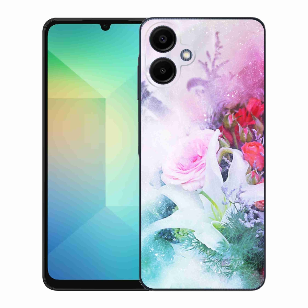 Gelový kryt mmCase na Samsung Galaxy A06 4G - květiny 4