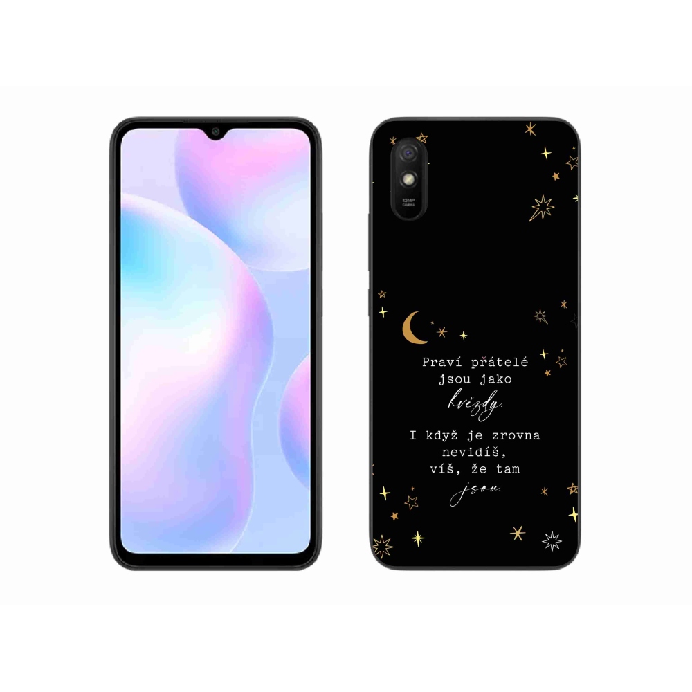 Gelový kryt mmCase na Xiaomi Redmi 9AT - citát 6 černé pozadí