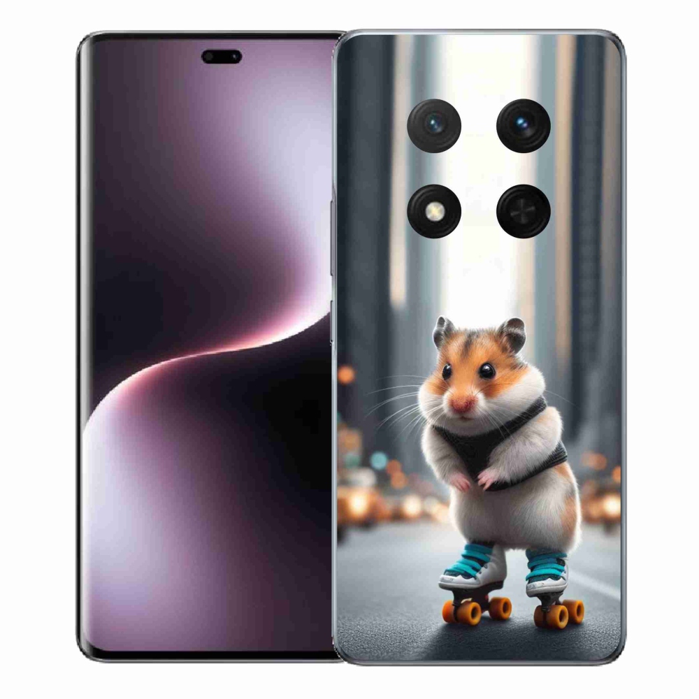 Gelový kryt mmCase na Honor Magic 7 Lite 5G - křeček na bruslích