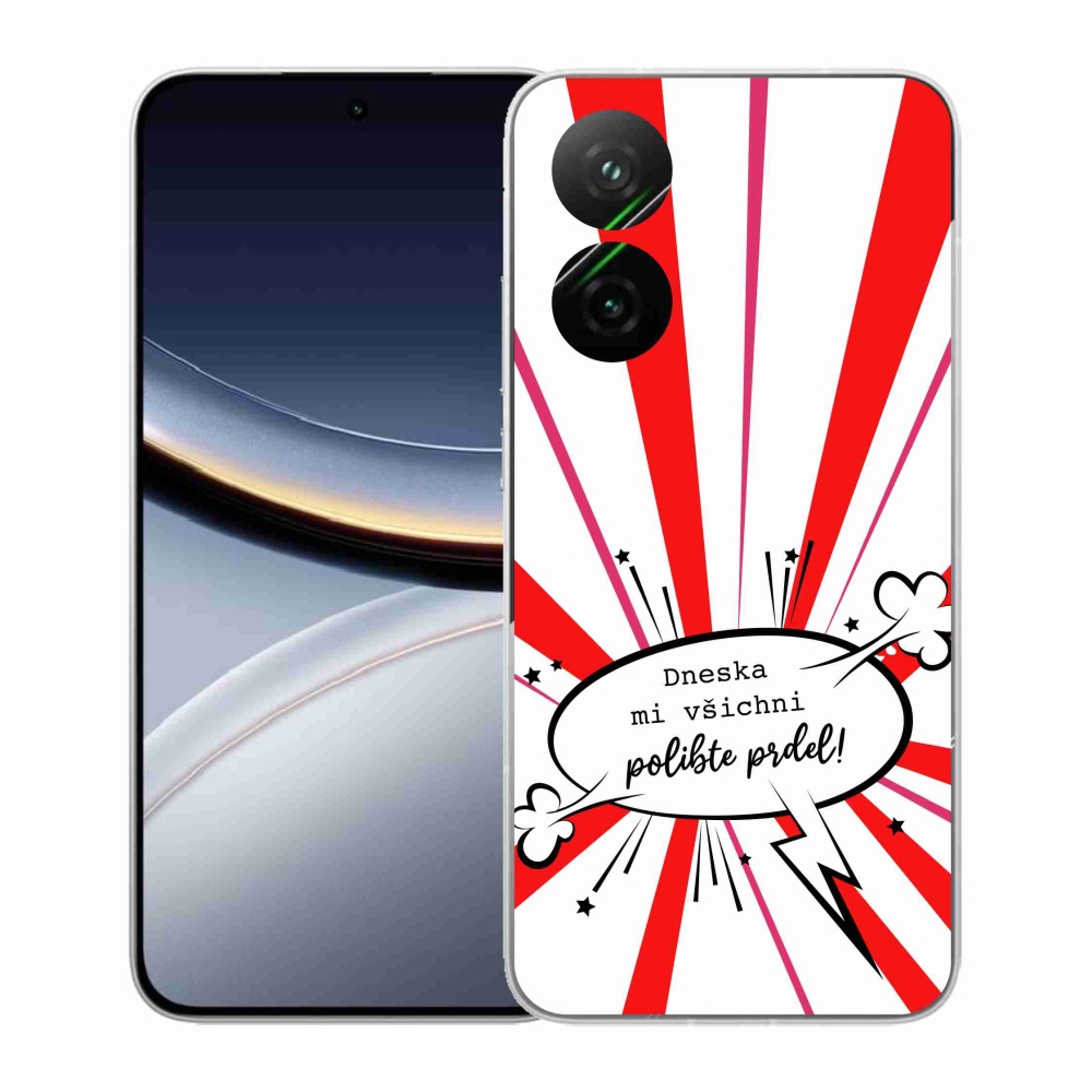 Gelový kryt mmCase na Xiaomi Poco F7 5G - vtipný text 15 bílé pozadí