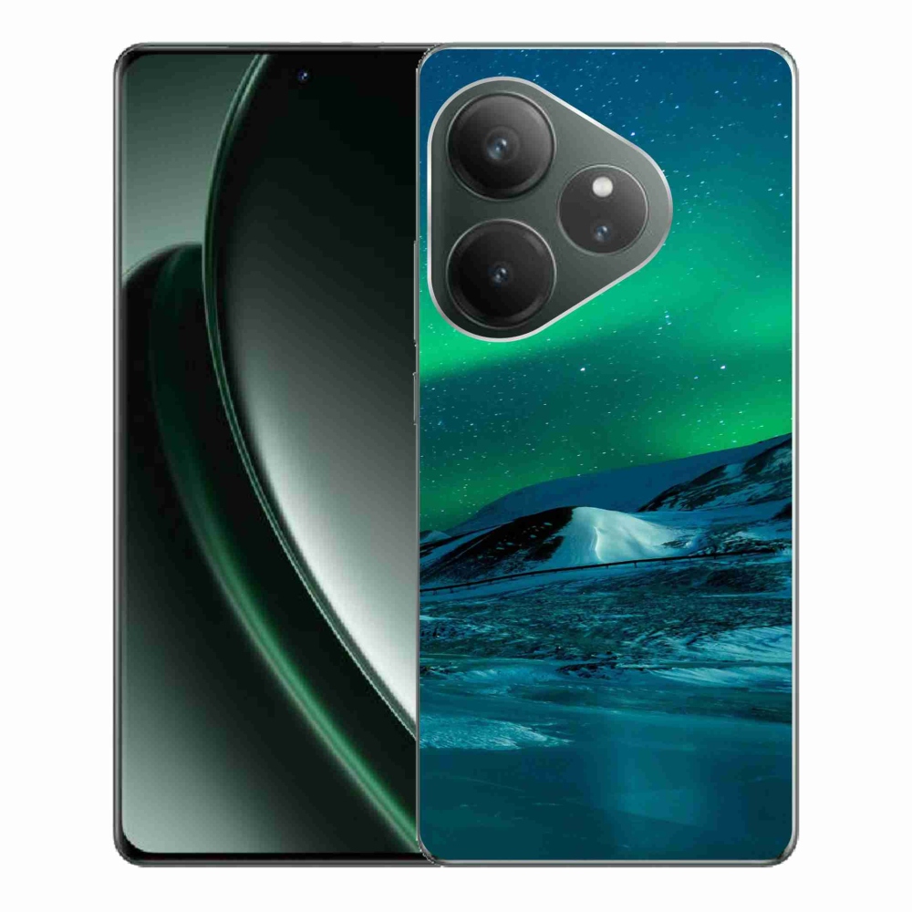 Gelový kryt mmCase na Realme GT 6 5G/GT 6T 5G - polární záře