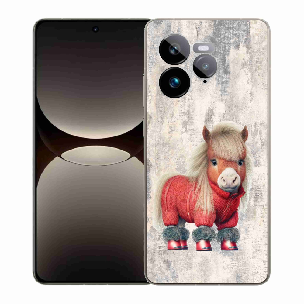 Gelový kryt mmCase na Realme GT 7 Pro 5G - poník ve svetru