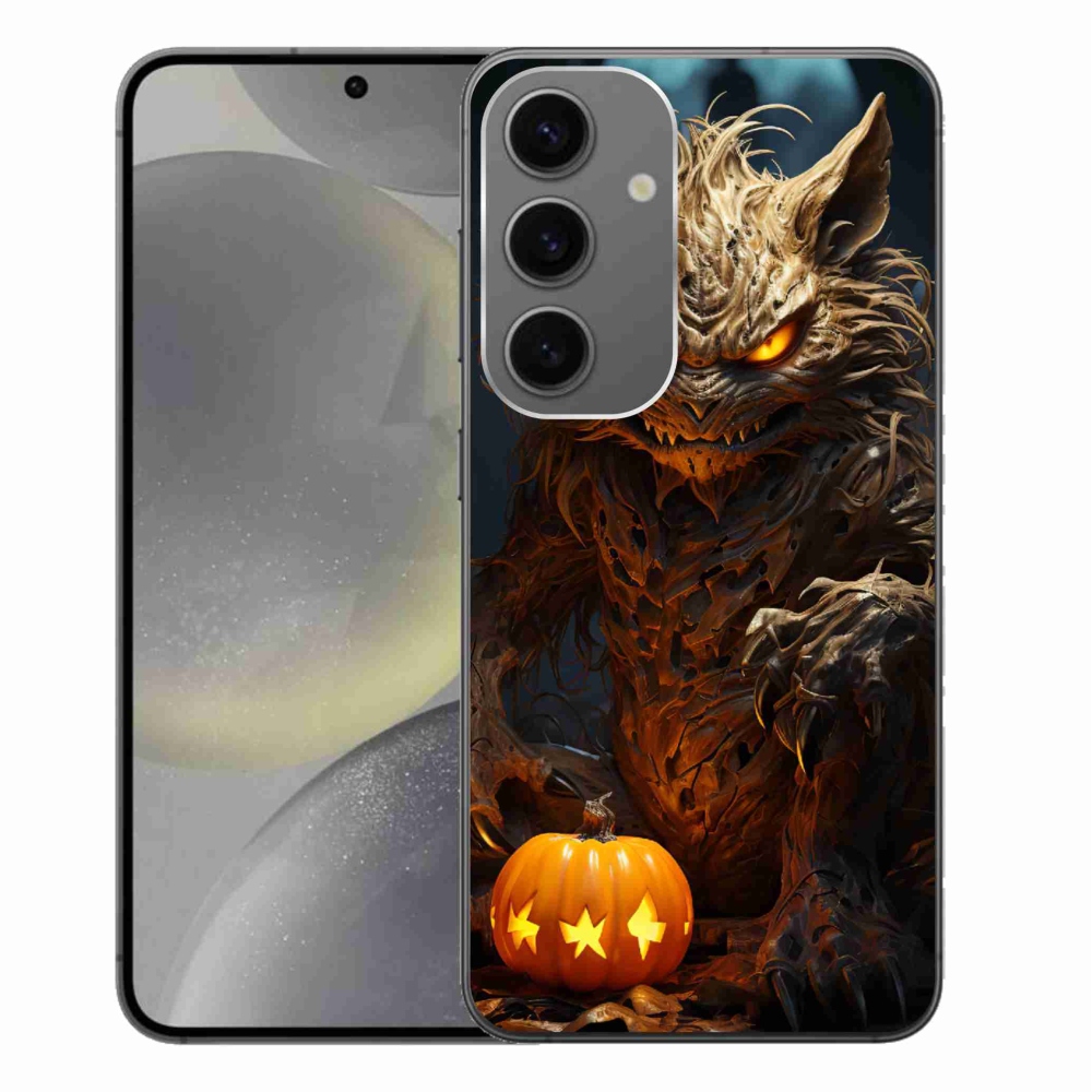 Gelový kryt mmCase na Samsung Galaxy S24+ - halloweenská příšera