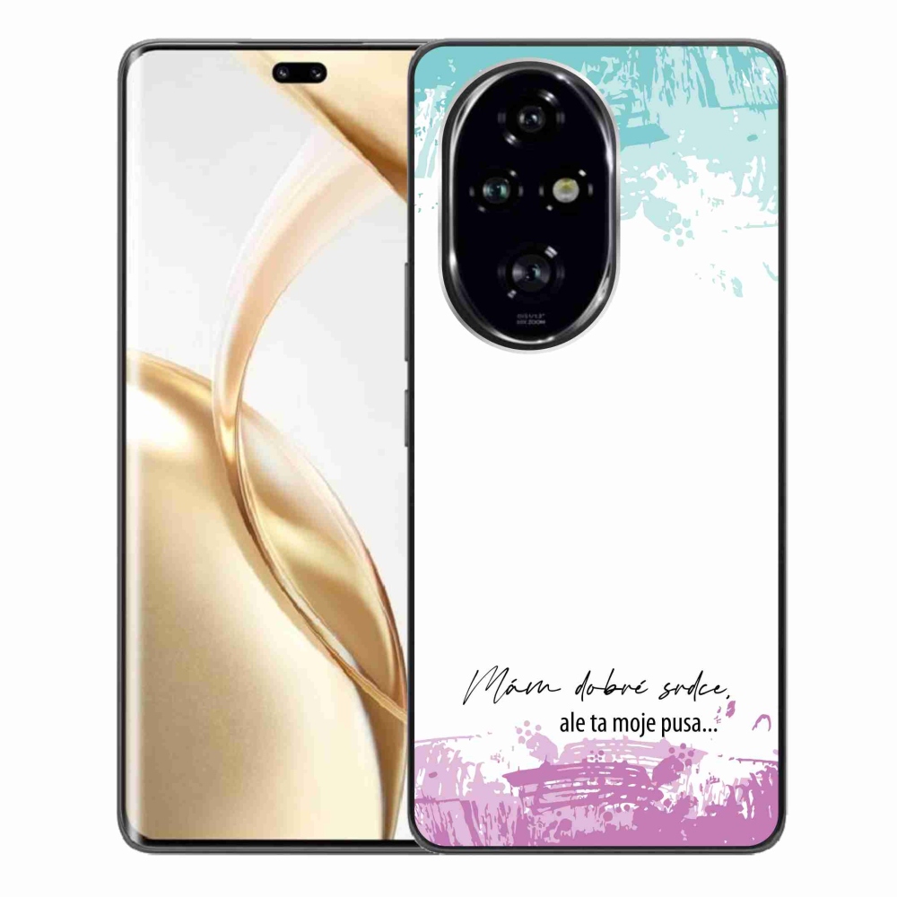 Gelový kryt mmCase na Honor 200 Pro 5G - vtipný text 3 bílé pozadí